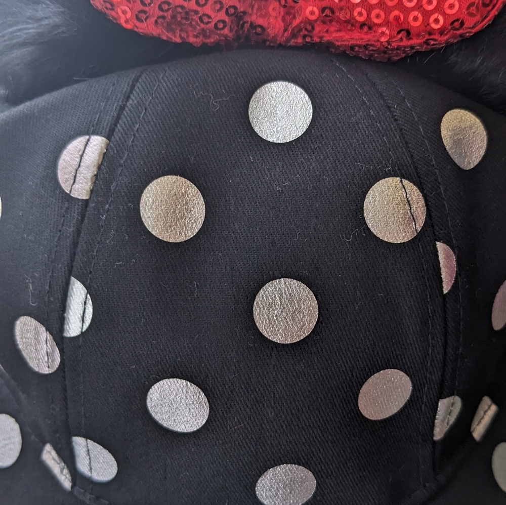Disney Minnie Mouse Disney Park Bow Baseball cap NWT - Picture 3 of 5